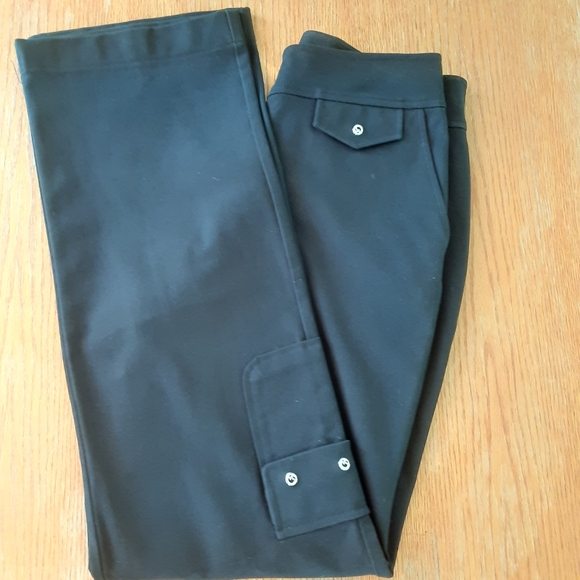 St. John sport 🌞0159 By Marie Gray Women's Stretch Pants Black Sz 6 Preowned - Picture 14 of 15